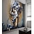 cheap Sculpture Wallpaper-Mural Wallpaper Wall Sticker Covering Print Adhesive Required 3D Relief Effect Floral Woman Canvas Home Décor