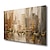 cheap Abstract Paintings-Oil Painting Hand Painted Abstract Comtemporary Modern Stretched Canvas With Stretched Frame