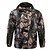 cheap Hunting Clothing-Men&#039;s Hunting Jacket with Pants Hunting Suit Outdoor Windproof Breathable Warm Comfortable Autumn / Fall Winter Camo Jacket Bib Pants Clothing Suit 100% Polyester Cotton Hunting Fishing Camping