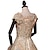 cheap Historical &amp; Vintage Costumes-Princess Maria Antonietta Rococo Victorian 18th Century Vacation Dress Dress Party Costume Costume Prom Dress Women&#039;s Cotton Costume Brown Vintage Cosplay Masquerade Party &amp; Evening Short Sleeve