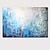 billige Abstrakte malerier-Hang malte oljemaleri Håndmalte Horisontell panoramautsikt Abstrakt Landskap Moderne Inkluder indre ramme / Valset lerret / Strukket lerret