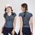 cheap New In-Women&#039;s Running Shirt Sports Fashion Tee / T-shirt Top Yoga Running Fitness Short Sleeve Activewear Breathable Quick Dry Soft Sweat-wicking Stretchy