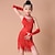 cheap Kids&#039; Dancewear-Latin Dance Kids&#039; Dancewear Dress Tassel Tiered Crystals / Rhinestones Girls&#039; Training Performance Sleeveless Nylon Elastic