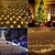 voordelige Plug String Lights-led netto lichtslingers 6m x 4m 672 leds netto lichten gordijn lichten visnet voor kerstvakantie party decor outdoor lichtslingers met 8 modi niet-waterdicht koppelbaar 220-240v