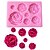 preiswerte Deko-Küchenwerkzeuge-Rose Blumen geformt Fondant Silikon Form Handwerk Schokolade Backform