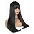 cheap Synthetic Trendy Wigs-Synthetic Wig Straight With Bangs Wig Long Black / Smoke Blue Black / Dark Green Synthetic Hair 24 inch Women&#039;s Simple Synthetic Best Quality Green BLONDE UNICORN / Natural Hairline