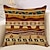 cheap Boho Style-4 pcs Pillow Cover, Abstract Rustic Square Traditional Classic Home Sofa Decorative Faux Linen Cushion cover
