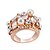 cheap Rings-Band Ring Crystal Rose Gold Imitation Pearl Copper Rose Gold Plated Artistic Trendy Hyperbole 1pc 6 7 8 / Women&#039;s / Statement Ring / Imitation Diamond