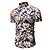 cheap Men&#039;s Printed Shirts-Men&#039;s Shirt Trees / Leaves Classic Collar Print Short Sleeve Tops White Gold