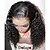 cheap Human Hair Wigs-Remy Human Hair Human Hair 13x6 Closure Lace Front Wig Deep Parting style Peruvian Hair Curly Natural Black Wig 250% Density with Baby Hair Natural Hairline African American Wig For Black Women With