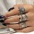 cheap Rings-Ring Classic Silver Acrylic Alloy Crown Lucky Trendy Fashion Boho 12pcs / Women&#039;s / Ring Set