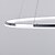 billige Cirkeldesign-1-lys 80 cm mini stil / led vedhængslampe metal akryl cirkel elektropletteret moderne moderne 110-120v / 220-240v