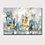 olcso Absztrakt festmények-Hang festett olajfestmény Kézzel festett Vízszintes Absztrakt Tájkép Klasszikus Modern Anélkül, belső keret