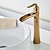cheap Classical-Waterfall Bathroom Faucet, Rustic Nickel Single Handle One Hole Brass Waterfall Bathroom Sink Faucet with Hot and Cold Water