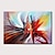 olcso Absztrakt festmények-Hang festett olajfestmény Kézzel festett - Absztrakt Klasszikus Modern Anélkül, belső keret