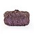 cheap Satchel-Women&#039;s Bags PU Leather Alloy Evening Bag Crystals Hollow-out Floral / Botanical Wedding Party Event / Party Wedding Bags Red black Black Purple Red / Fall &amp; Winter