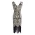 cheap Great Gatsby-The Great Gatsby Charleston Roaring 20s 1920s Cocktail Dress Vintage Dress Flapper Dress Party Costume Masquerade Prom Dress Halloween Costumes Prom Dresses Women&#039;s Adults&#039; Sequins Tassel Fringe Lace