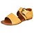 cheap Women&#039;s Sandals-Women&#039;s Sandals Flat Heel Open Toe Buckle PU Preppy Summer Black / White / Yellow
