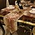 preiswerte Tischläufer-Tischläufer Vlies umweltfreundlich klassisch gemusterte Tischdecke Tischdeko für quadratisch 30*183 30*200 30*220 30*240 cm dunkelrot