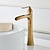 cheap Classical-Waterfall Bathroom Faucet, Rustic Nickel Single Handle One Hole Brass Waterfall Bathroom Sink Faucet with Hot and Cold Water