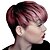 billige Parykker uten lokker med menneskehår-Human Hair Blend Wig Short Straight Layered Haircut Short Hairstyles 2020 Straight Short Silver Black Blonde Dark Roots With Bangs Capless Women&#039;s Silver Honey Blonde#24 Medium Auburn#30