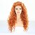 cheap Synthetic Lace Wigs-Synthetic Lace Front Wig Carrie Curl Kinky Curly with Baby Hair Lace Front Wig Blonde Medium Length Orange Synthetic Hair 24 inch Women&#039;s Heat Resistant Women Blonde