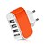 economico Caricabatterie USB-Caricabatteria USB -- 3 Stazione di caricatore dello scrittorio Nuovo design Presa EU Adattatore di carica