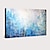 billige Abstrakte malerier-Hang malte oljemaleri Håndmalte Horisontell panoramautsikt Abstrakt Landskap Moderne Inkluder indre ramme / Valset lerret / Strukket lerret