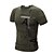 economico Camicie da uomo-Per uomo Pop art Alfabetico Con stampe T-shirt - Cotone Rotonda Bianco / Rosso / Verde / Grigio