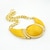 levne Sady šperků-Women&#039;s Statement Necklace Earrings Geometrical Artisan Stylish Elegant Trendy Oversized Earrings Jewelry Yellow For Daily Date 1 set