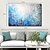 billige Abstrakte malerier-Oil Painting Hand Painted Horizontal Panoramic Abstract Landscape Comtemporary Modern Stretched Canvas / Rolled Canvas