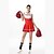 cheap Career &amp; Profession Costumes-Cheerleader Adults&#039; Women&#039;s Dress For Polyster Masquerade Dress