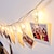 cheap LED String Lights-2pcs 3m 20led Photo Hanging Clips String Light Photo Collage Display Led Twinkle Light with Clip Home Bedroom Wall Decoration for Picture Card