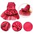 cheap Dog Clothes-Dog Dress Puppy Clothes Crystal / Rhinestone Sweet Style Party Wedding Party Dog Clothes Puppy Clothes Dog Outfits Red Pink Khaki Costume for Girl and Boy Dog Poly / Cotton Blend M L XL