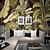 billige Blomster &amp; planter tapet-vægmaleri tapet væg klistermærke, der dækker print klæbemiddel krævet tropisk palme blade lærred hjem indretning