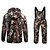 cheap Hunting Clothing-Men&#039;s Hunting Jacket with Pants Hunting Suit Outdoor Windproof Breathable Warm Comfortable Autumn / Fall Winter Camo Jacket Bib Pants Clothing Suit 100% Polyester Cotton Hunting Fishing Camping