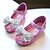 cheap Kids&#039; Princess Shoes-Girls&#039; Flats Comfort Flower Girl Shoes Halloween PU Little Kids(4-7ys) Wedding Party &amp; Evening Bowknot Sparkling Glitter Blue Pink Silver Fall Spring
