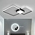 cheap Dimmable Ceiling Lights-45cm LED Ceiling Light Square Geometrical Multi-shade Dimmable Flush Mount Lights Metal  Painted Finishes Living Dining Room Bedroom Office 110-120V 220-240V