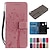 cheap Huawei Case-Phone Case For Huawei P30 P30 Pro P30 Lite P10 Plus P20 P20 Pro P20 lite P10 Lite P10 Huawei P9 Plus Wallet Case with Stand Holder Flip Wallet Solid Color Tree Hard PU Leather