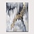 preiswerte Abstrakte Gemälde-Hang-Ölgemälde Handgemalte - Abstrakt Landschaft Zeitgenössisch Modern Fügen Innenrahmen / Gerollte Leinwand / Gestreckte Leinwand