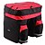 preiswerte Radtaschen-60l fahrradtasche schwarz blau rot doppelter fahrradrücksitzträger kofferraumtasche mit regenschutz handtasche fahrrad zubehör