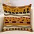 cheap Boho Style-4 pcs Pillow Cover, Abstract Rustic Square Traditional Classic Home Sofa Decorative Faux Linen Cushion cover