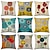 cheap Throw Pillows &amp; Covers-Cushion Cover 1PC Soft Decorative Square Throw Pillow Cover Cushion Case Pillowcase for Sofa Bedroom Superior Quality Mashine Washable Pack of 1 Outdoor Faux Linen Cushion for Sofa Couch Bed Chair