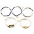 cheap Anklet-Ankle Bracelet feet jewelry Simple Classic Vintage Women&#039;s Body Jewelry For Causal Daily Hemp Rope Plastic Alloy Gold 5pcs