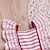 cheap Dresses-Girls&#039; Sleeveless Striped 3D Printed Graphic Dresses Cute Streetwear Above Knee Cotton Dress Kids Regular Fit Lace Backless