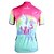 abordables Ropa de ciclismo para mujer-ILPALADINO Mujer Manga Corta Maillot de Ciclismo Verano Poliéster Rosa Caricatura Bicicleta Camiseta / Maillot Cima Resistente a los rayos UV Transpirable Bandas Reflectantes Deportes Ropa