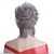 Χαμηλού Κόστους Συνθετικές Trendy Περούκες-Συνθετικές Περούκες Φυσικό ευθεία Ασύμμετρο κούρεμα Περούκα Κοντό Γκρι Συνθετικά μαλλιά 12 inch Γυναικεία Πάρτι Καφέ