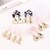 cheap Earrings-Women&#039;s Drop Earrings Earrings Dangle Earrings Geometrical Drop Stylish Simple Korean Earrings Jewelry White / Pink / Blue For Daily Street Work 1 Pair