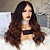 cheap Synthetic Trendy Wigs-Synthetic Wig Deep Wave Middle Part Wig Long Black / Brown Synthetic Hair 28 inch Women&#039;s Color Gradient Dark Brown