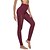 cheap New In-Women&#039;s High Waist Yoga Pants Solid Color Black Purple Red Dark Purple Grey Running Dance Fitness Tights Leggings Sport Activewear Breathable Tummy Control Butt Lift Moisture Wicking High Elasticity
